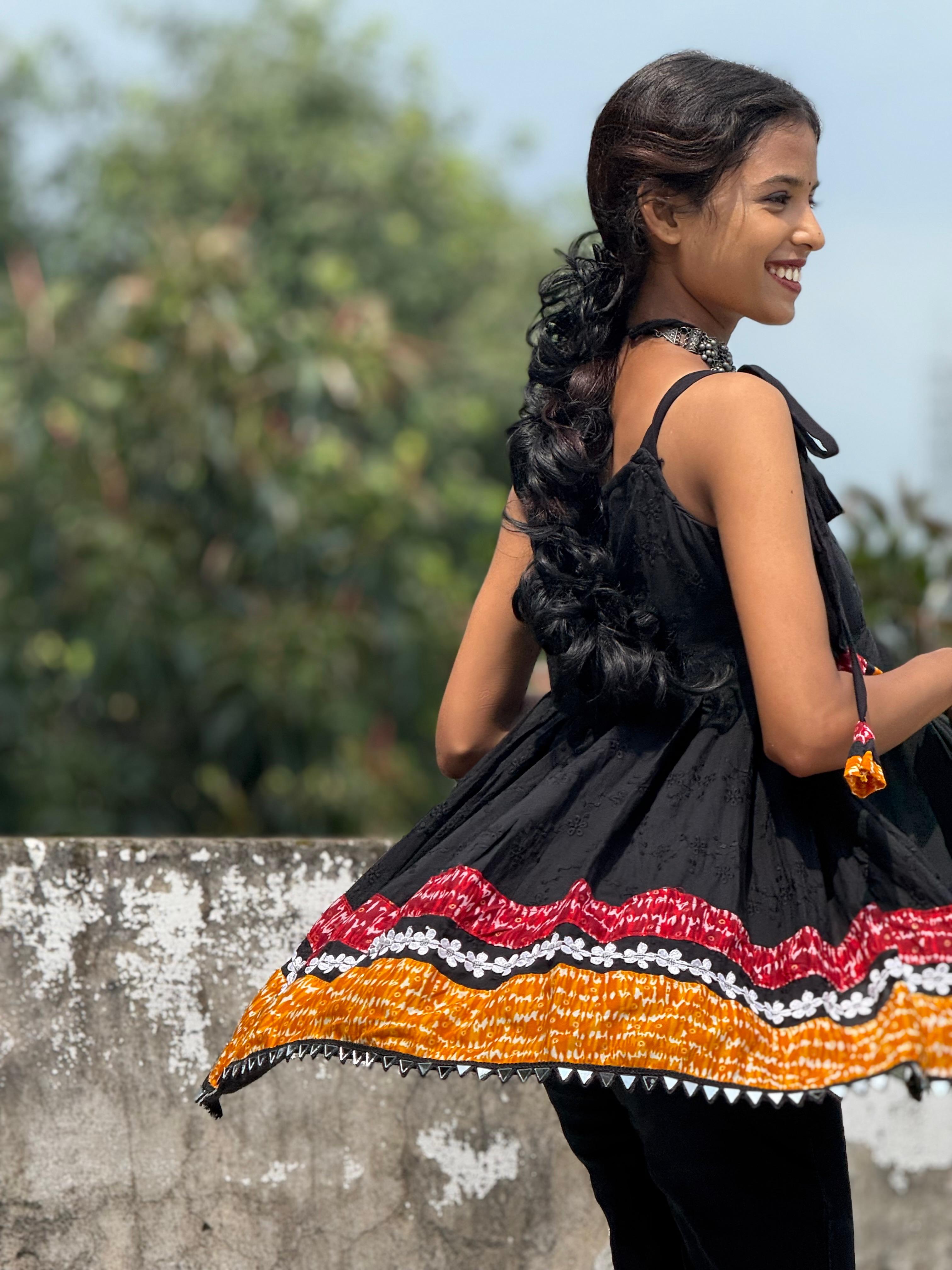 Black Navya Navratri kurti