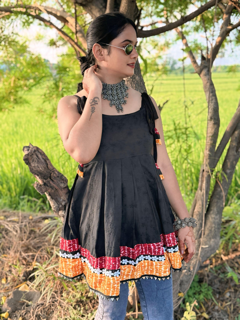 Black Navya Navratri kurti